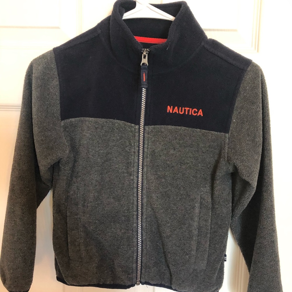 Nautica Kids Grey Fleece Sweatshirt Size 10/L